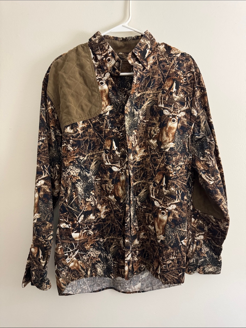 North River Outfitters Camo Shirt with Quilted Shoulder